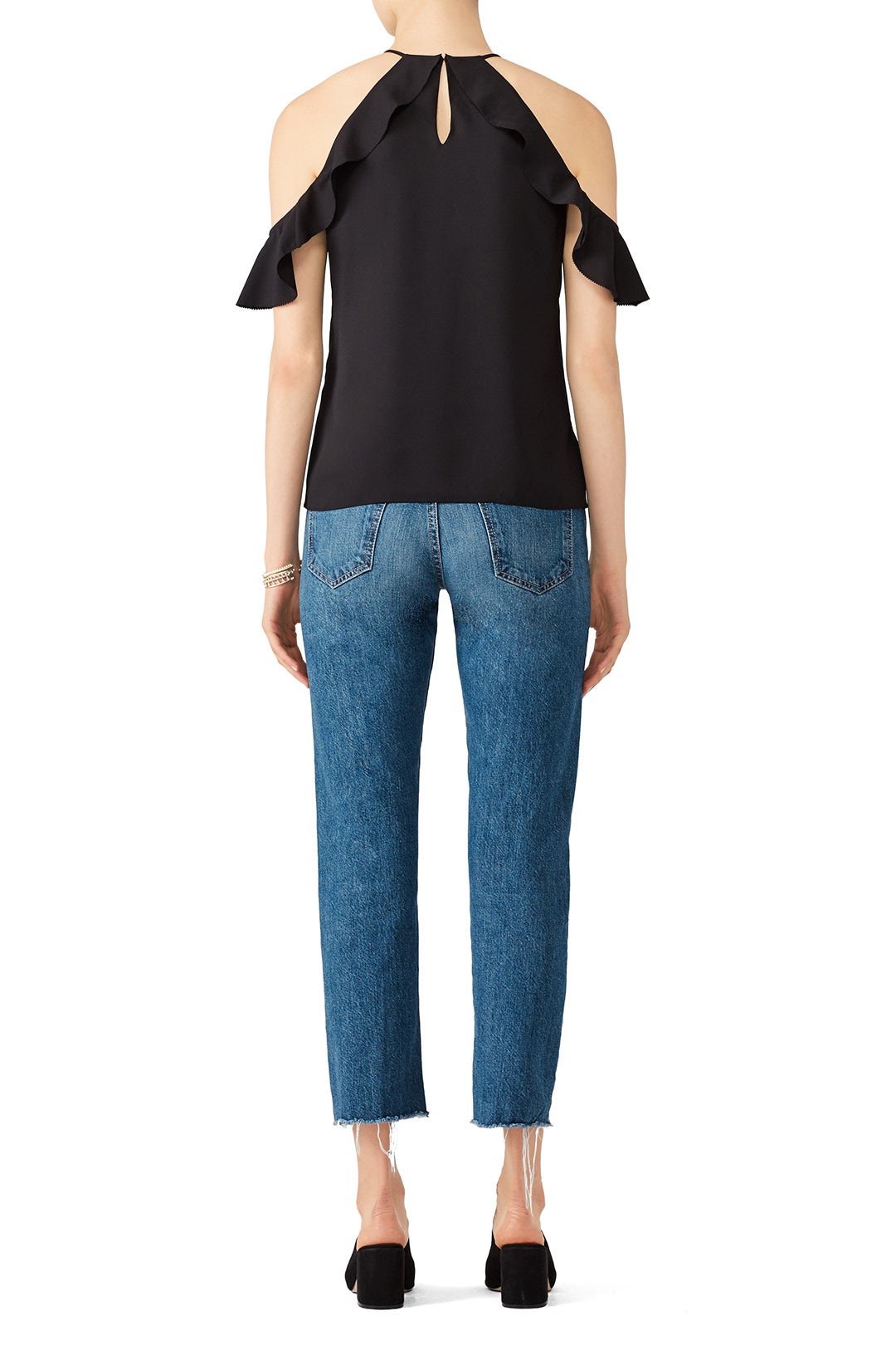 Black Saga Ruffle Top by Cooper & Ella 1