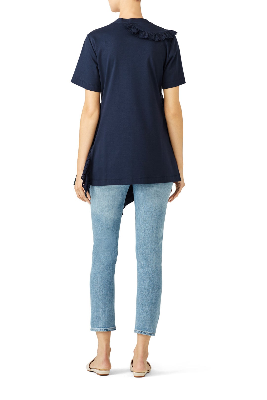 Disconnect Ruffle Top by Goen. J 2