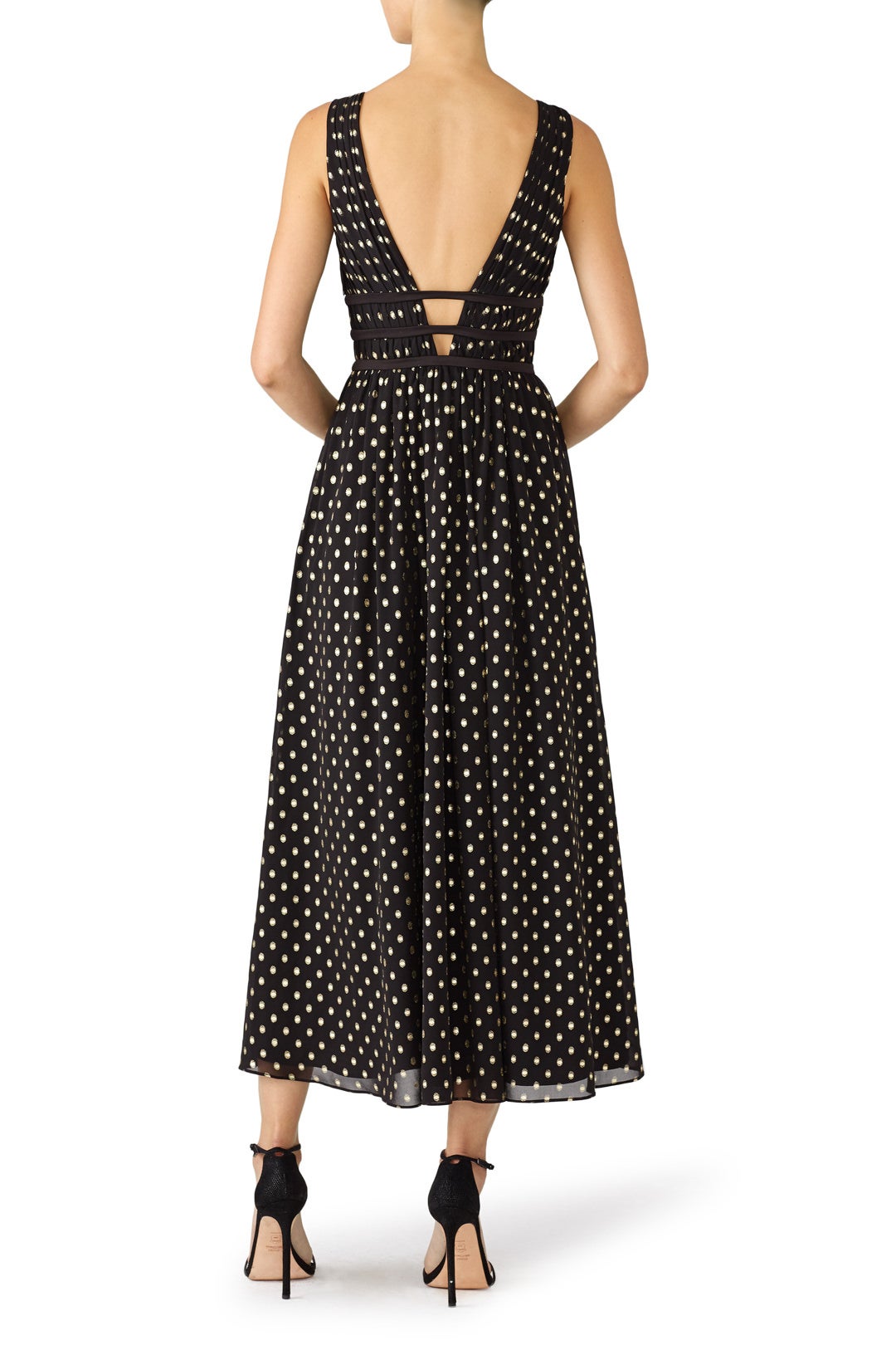 Polka Dot Plunge Dress by ML Monique Lhuillier 1