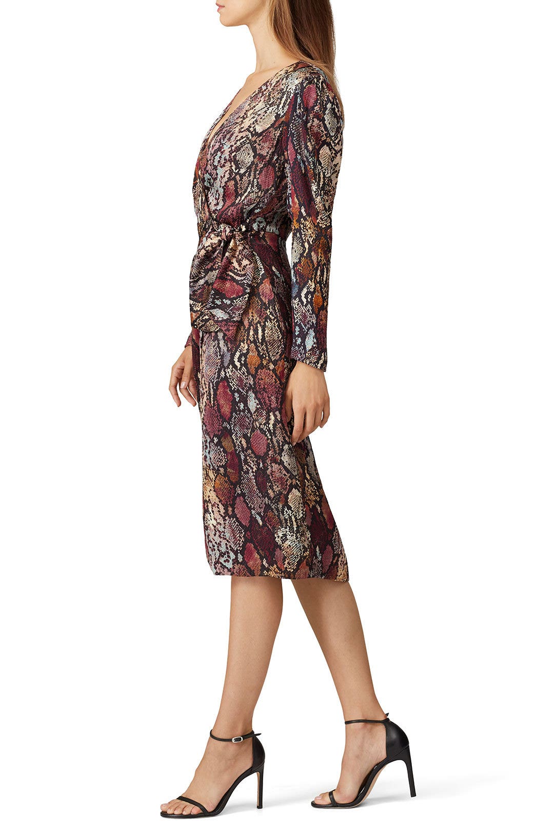 Snake Print Wrap Dress by Rebecca Taylor NYC 1