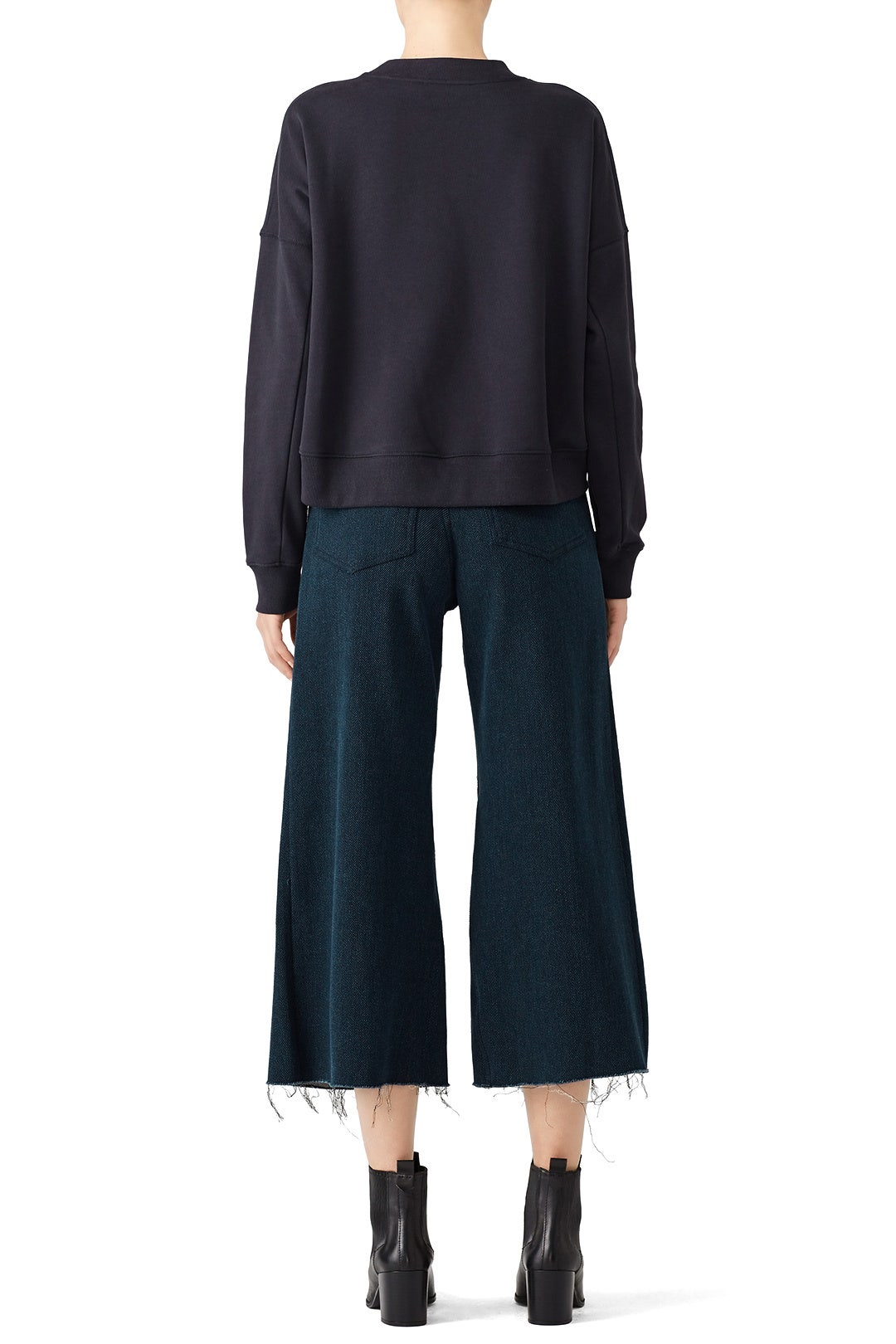 Taylor Crop Sweatshirt by Tibi 1