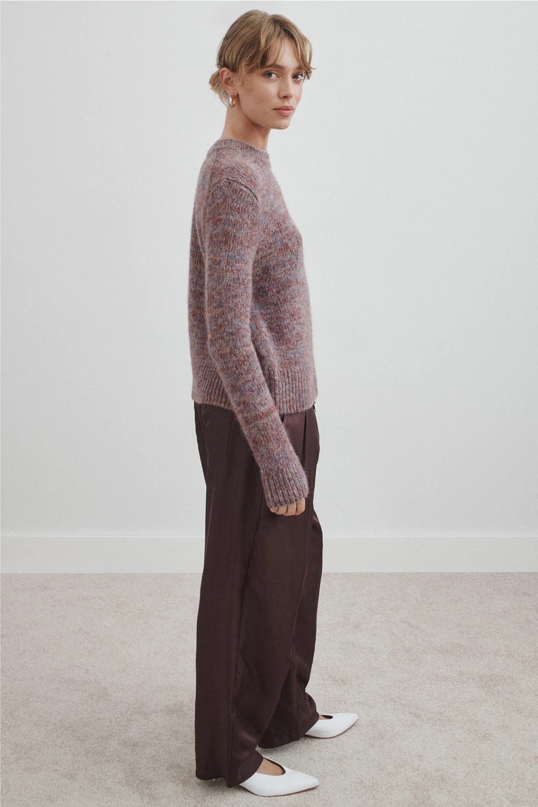 Marled Crew Neck Sweater by VINCE. | Rent the Runway
