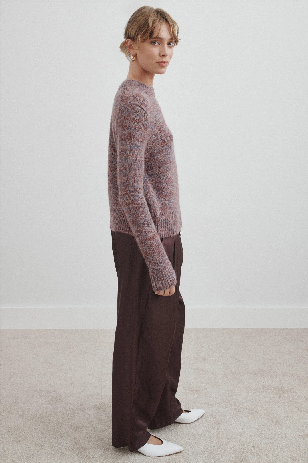 Marled Crew Neck Sweater by VINCE. 1
