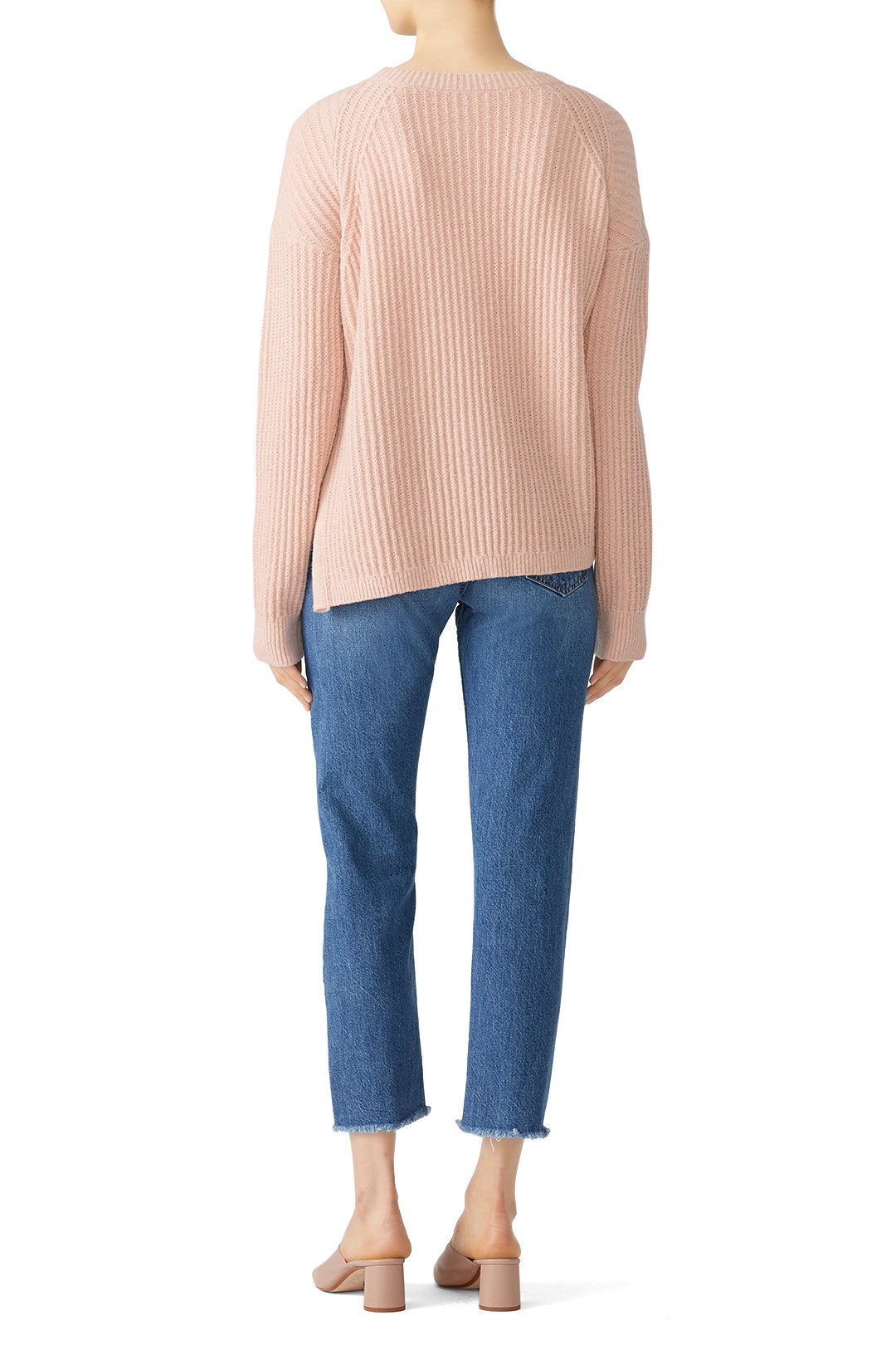 Side Slit Crew Sweater by VINCE. 2