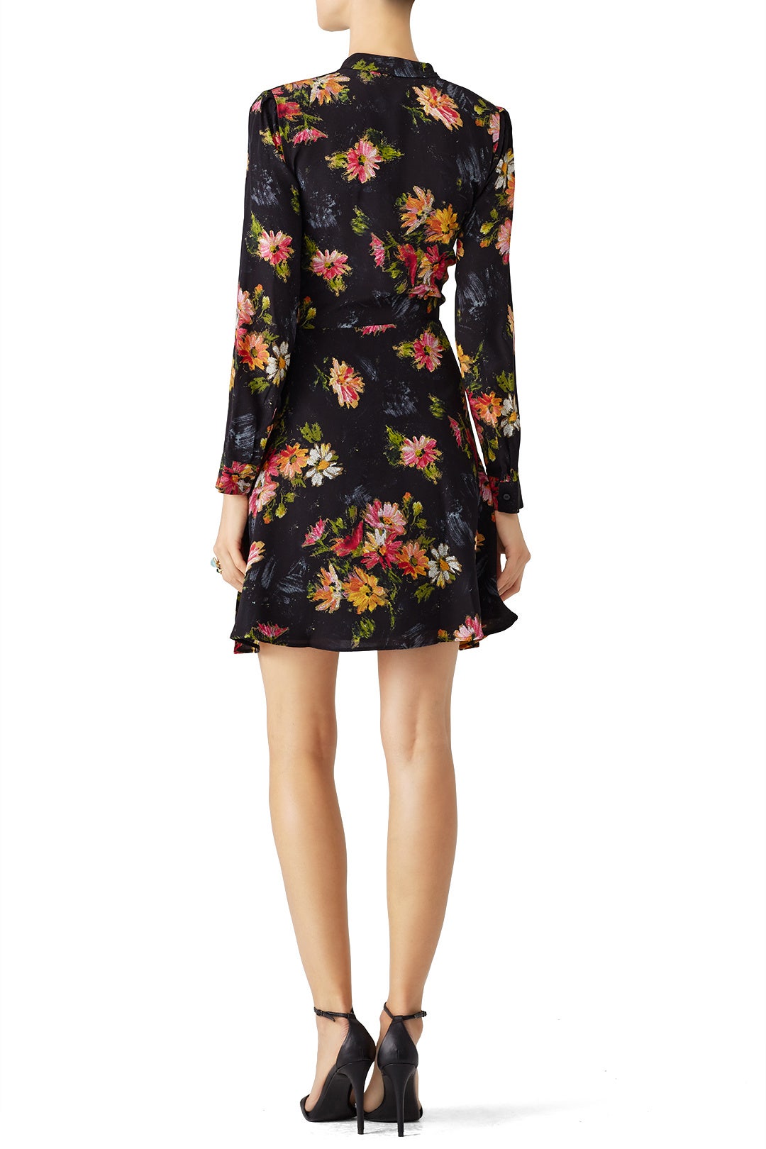 Black Floral Tie Dress by The Kooples 1