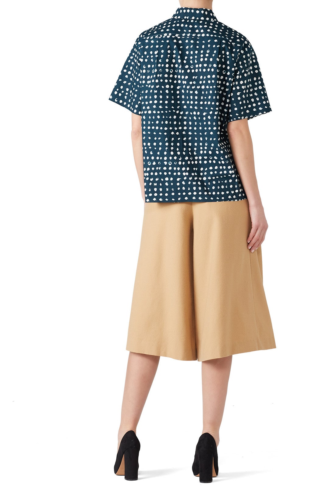 Polka Dot Polo Neck Shirt by Marni 1