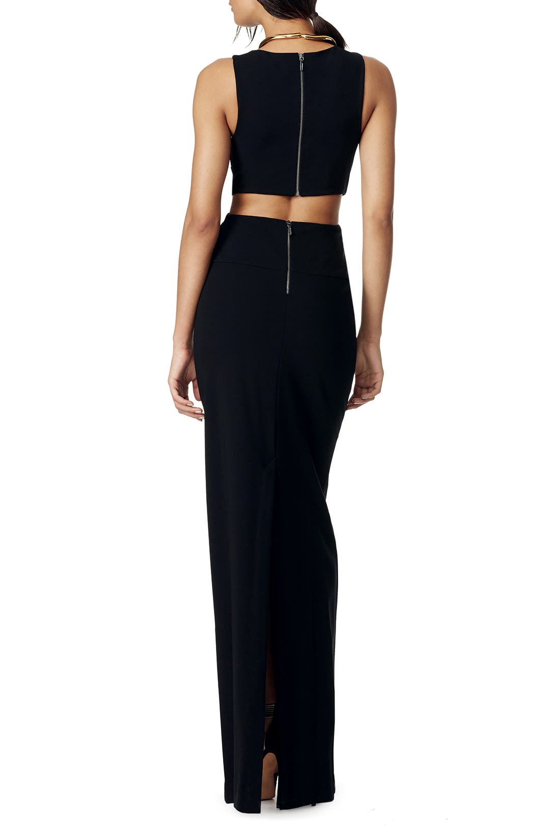 Nicole Miller☆スタイリッシュな黒カシュクールジャンプスーツ Nicole Miller☆スタイリッシュな黒カシュクールジャンプスーツ