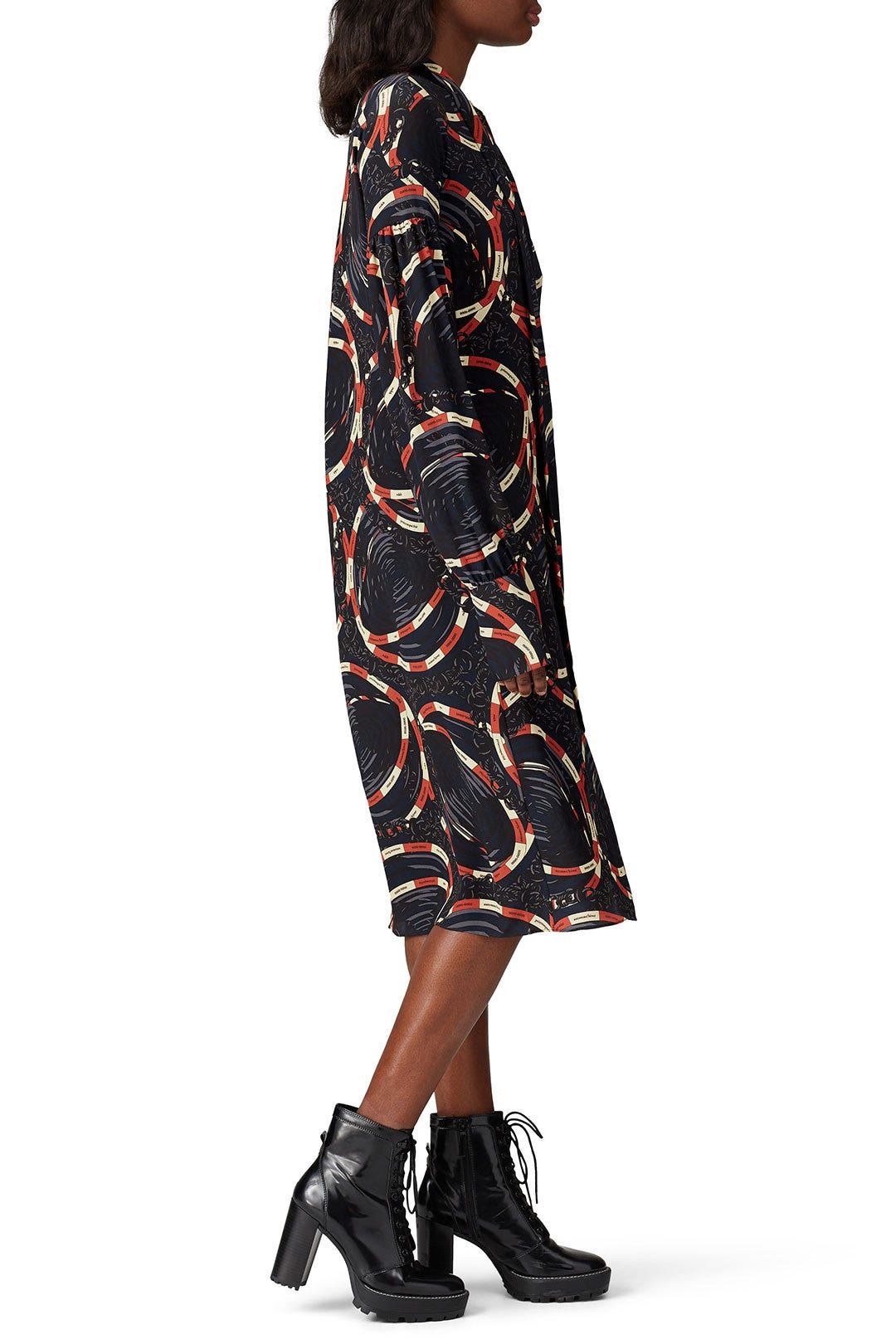 Scarf Frill Dress by rokh 1