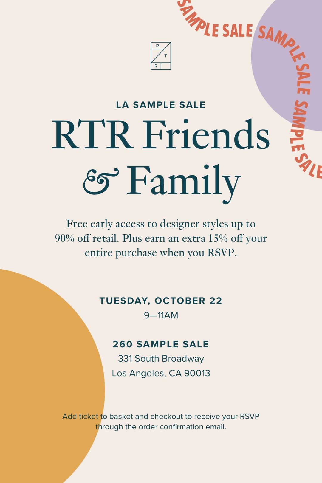 LA Sample Sale Friends & Family Access by Rent the Runway 1