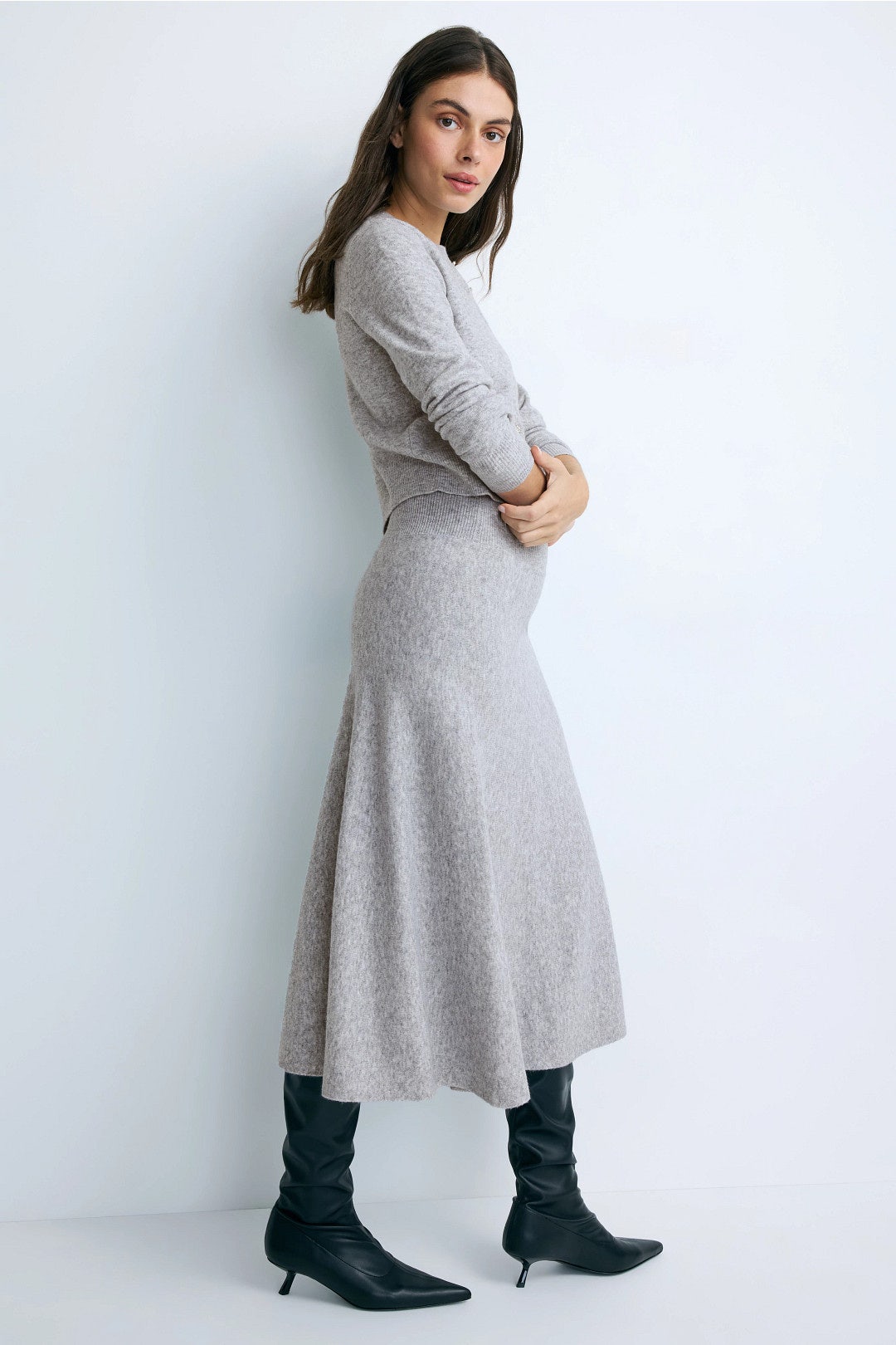Brushed Knit Circle Skirt by Adam Lippes x RTR 1