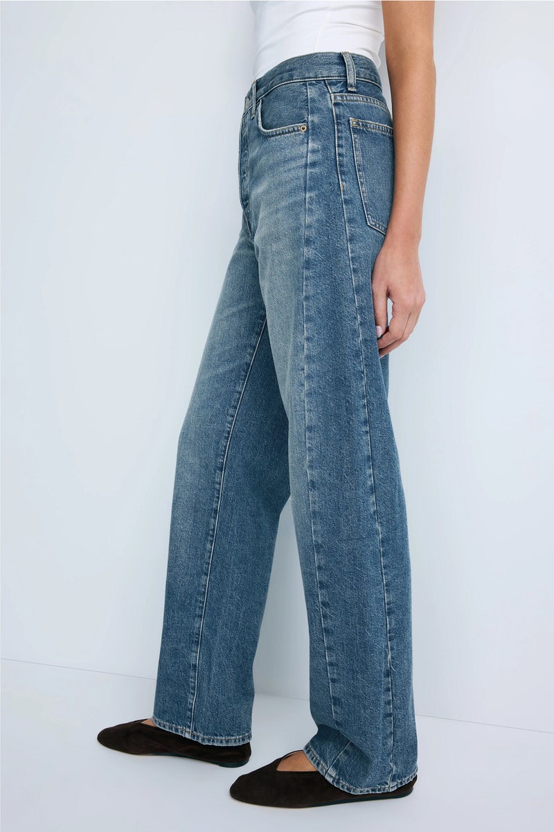 Medium Wash Pierced Barrel Jeans by Madewell - Photo 1