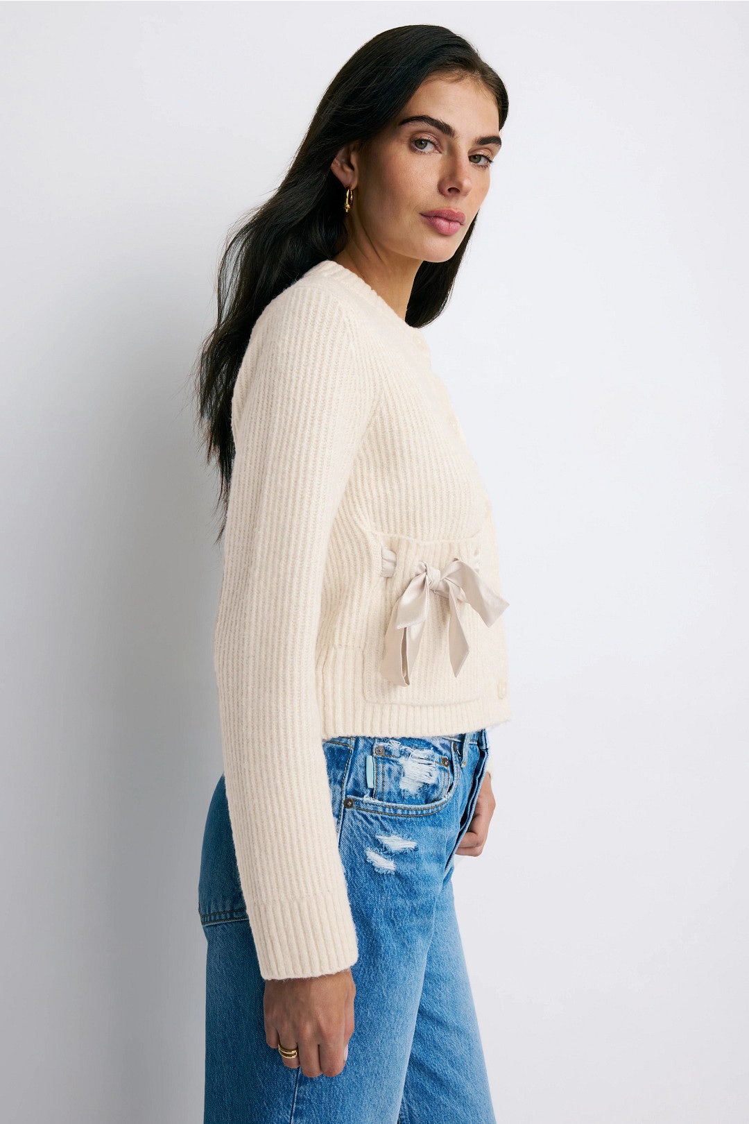 Stassi Satin Tie Cardigan by Splendid 1