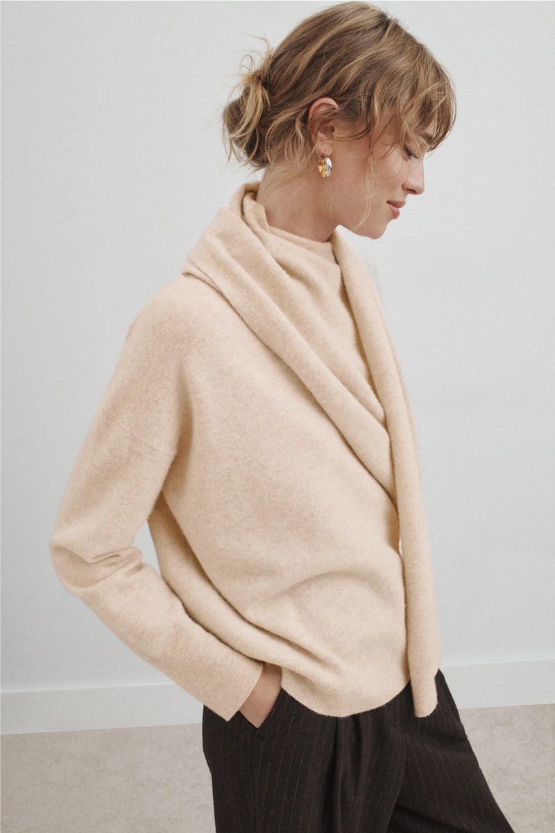 Draped Shawl Sweater by VINCE. - Photo 1