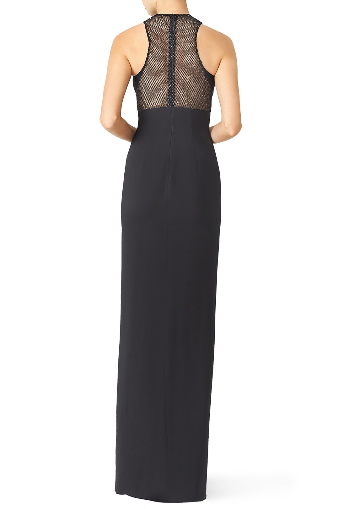 Black Sheer Slice Gown by Emanuel Ungaro 1