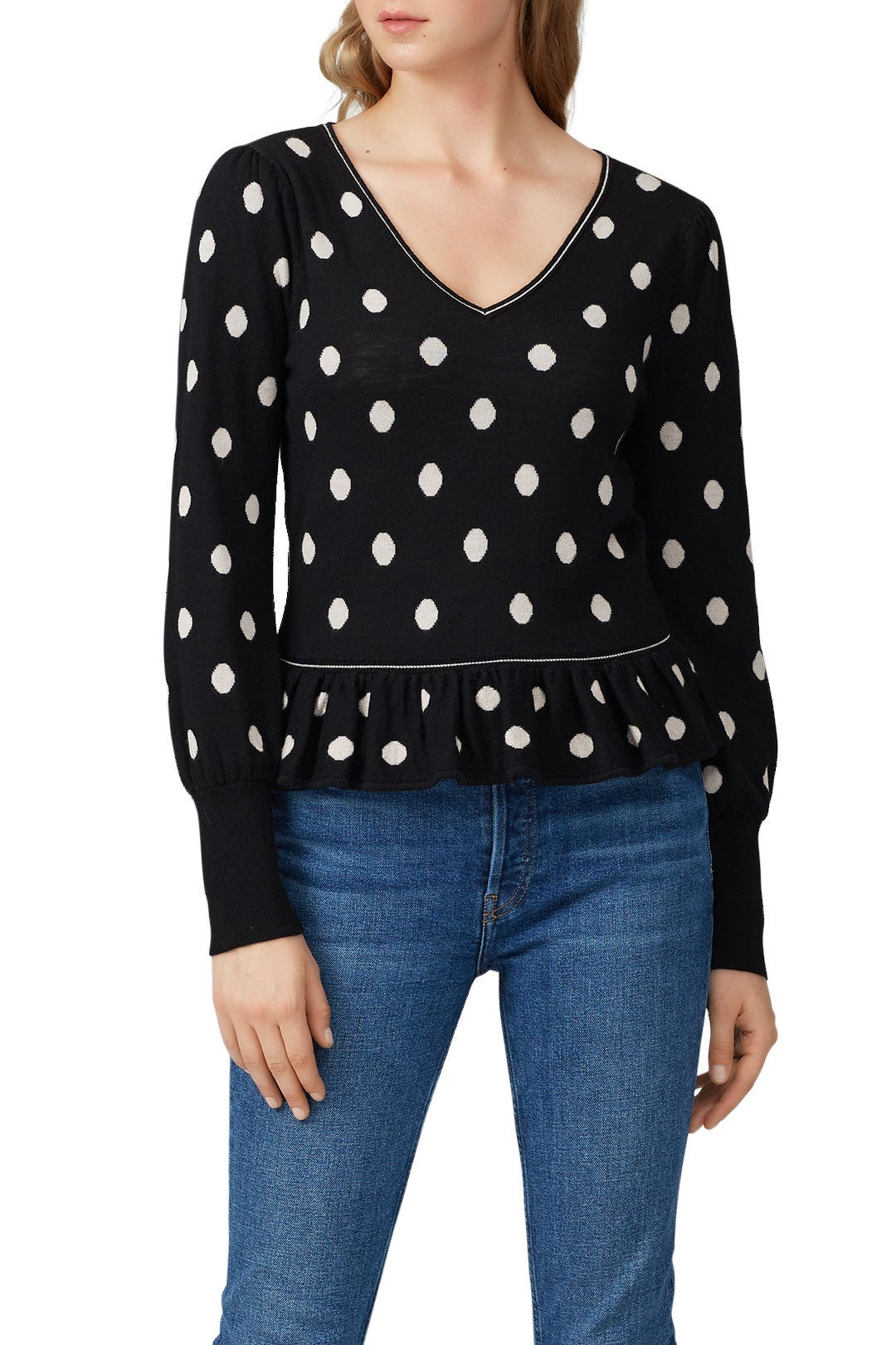 Jacquard Dot Sweater by Rebecca Taylor NYC 2