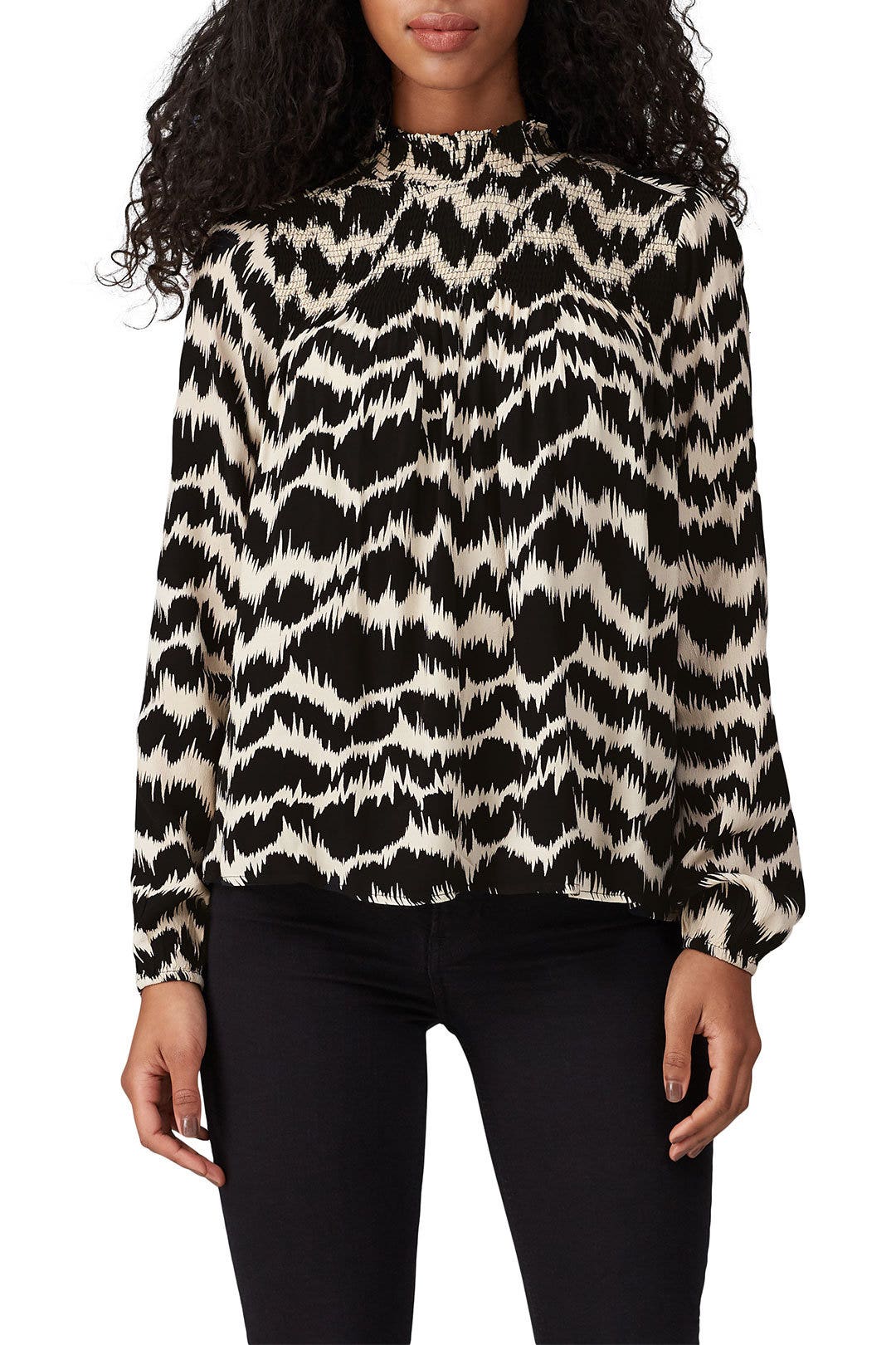 Abstract Striped High Neck Top by VERO MODA 1