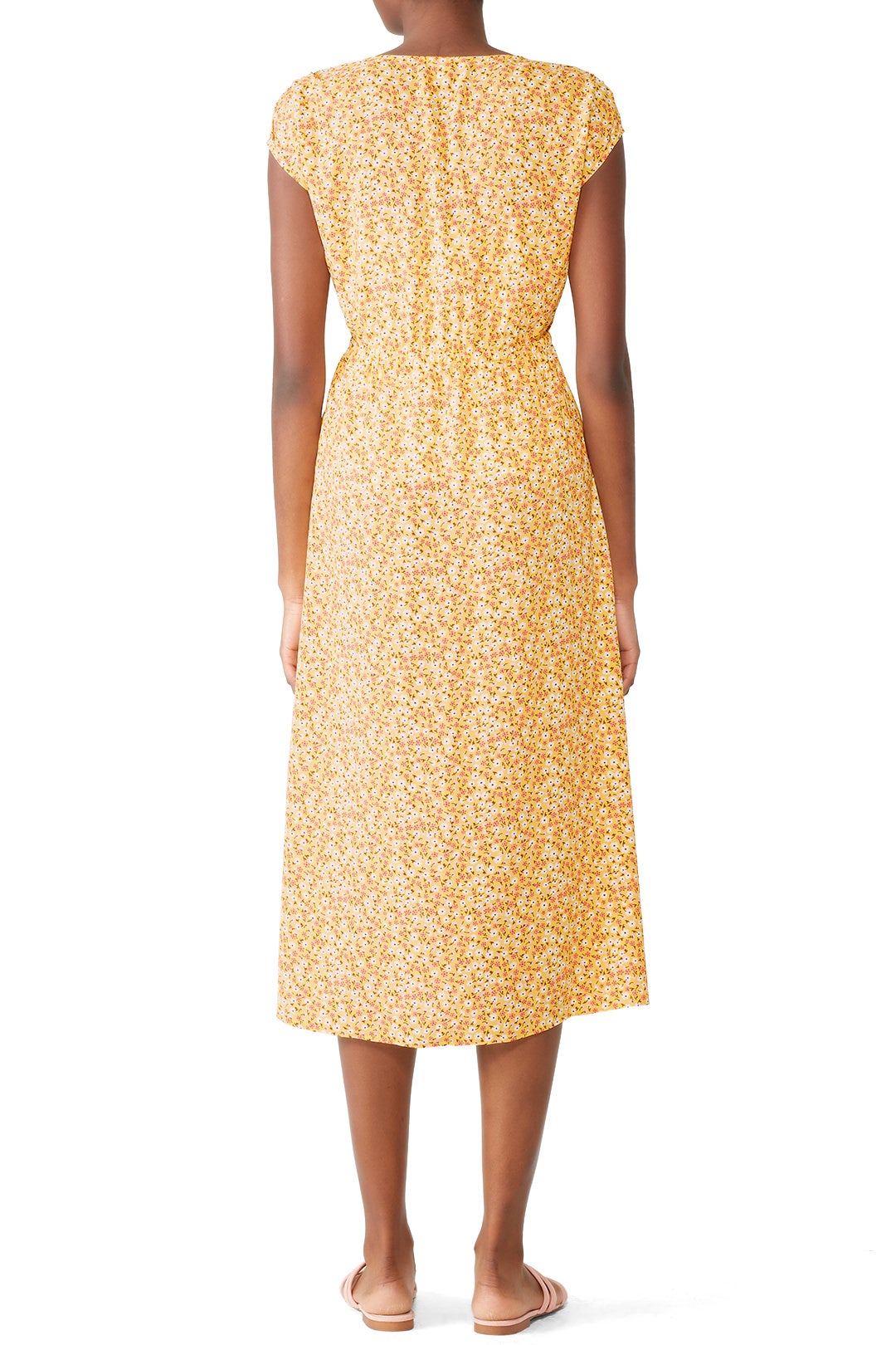 Yellow Floral Midi Dress by Draper James 1