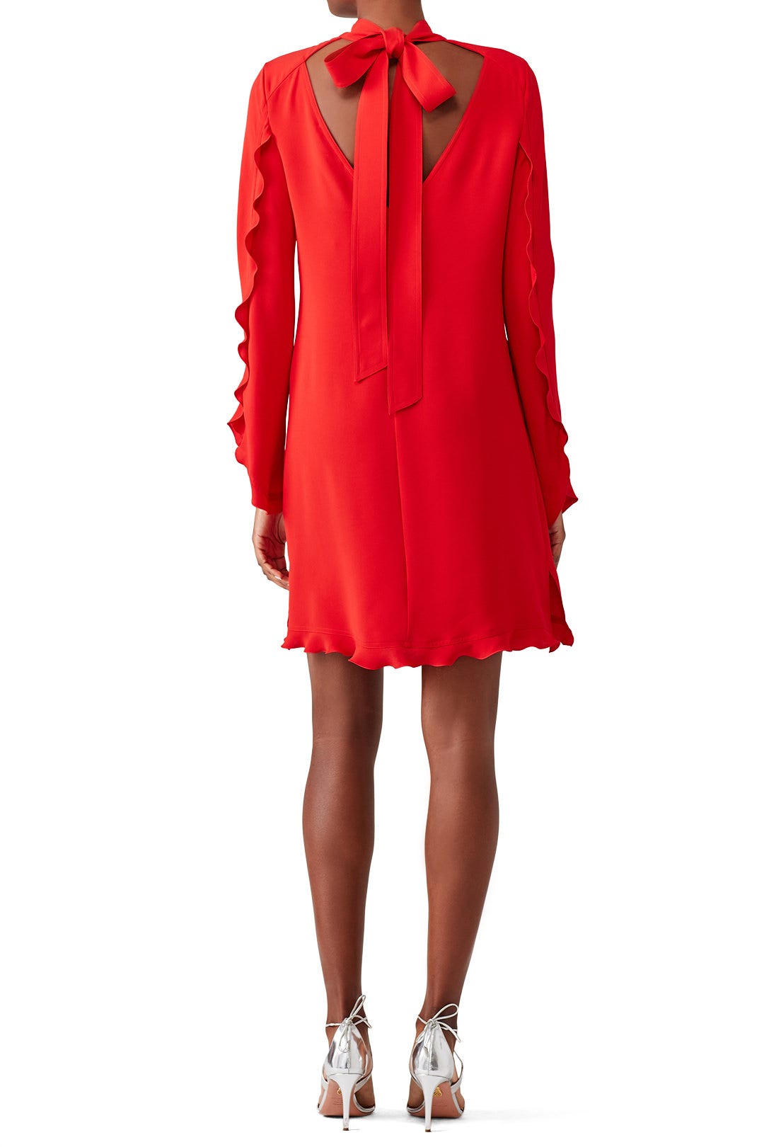 Crimson Open Back Dress by DEREK LAM 2