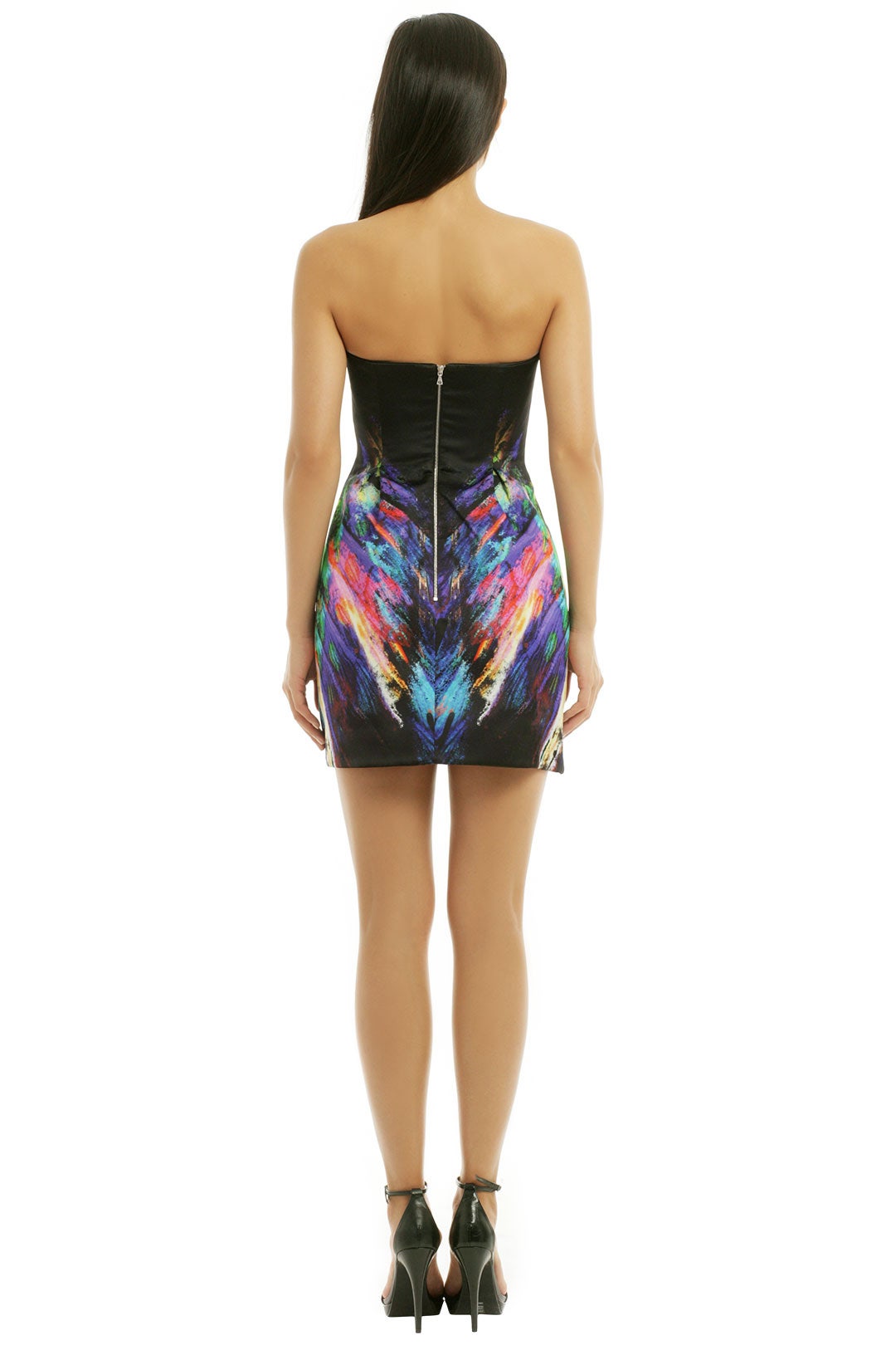 Black Rainbow Fossil Cocktail Dress by Josh Goot 1