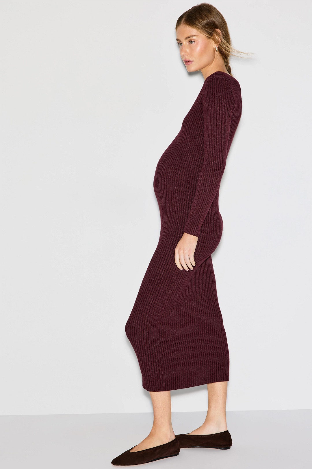 Maternity Red Cara Dress by PIETRO BRUNELLI MATERNITY 1