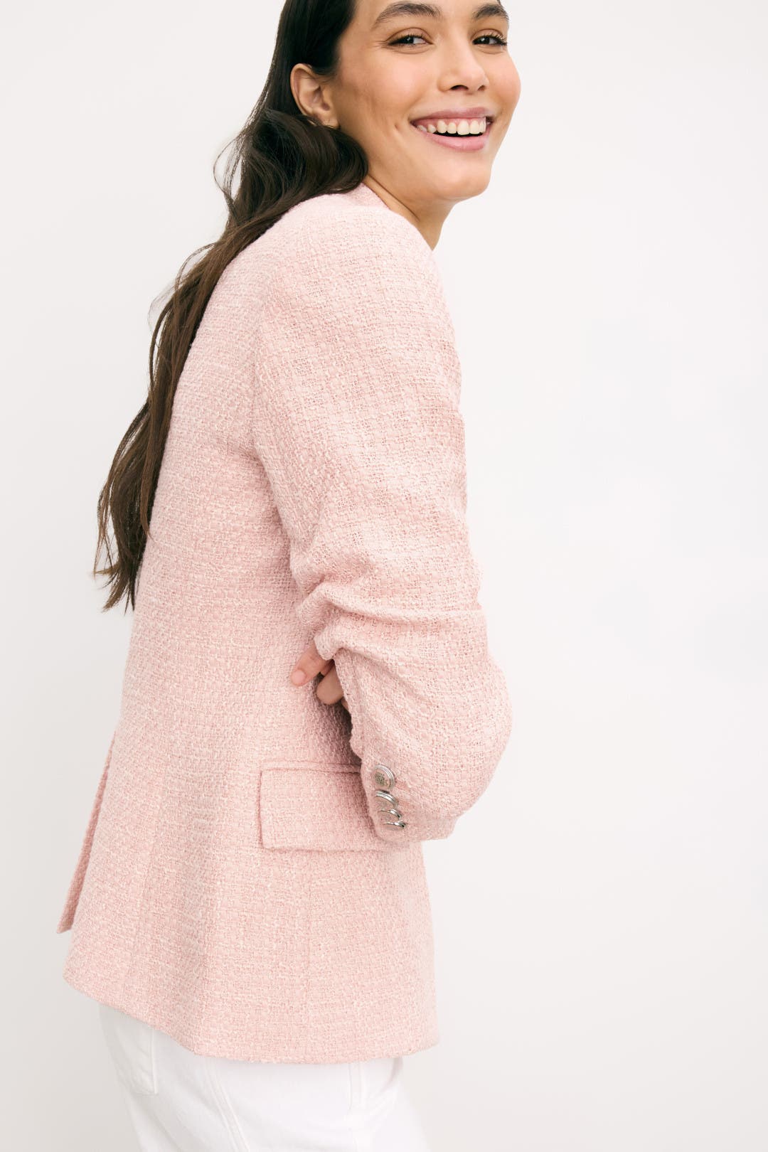 Pink Ryland Dickey Jacket by Veronica Beard | Rent the Runway