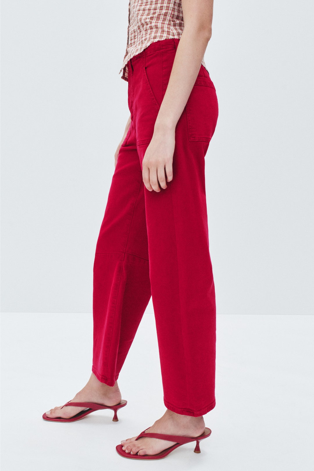 Utility Soft Barrel Mid Rise Jeans by LE JEAN 1