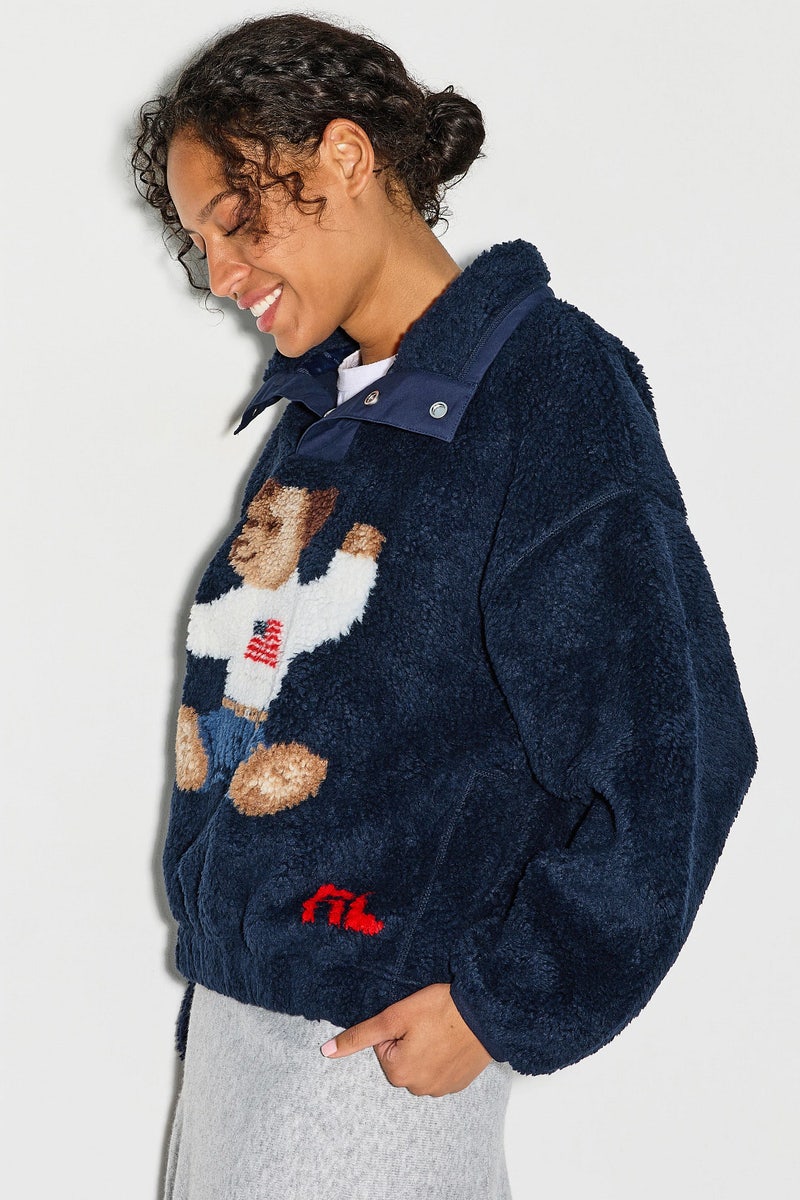 Pile Fleece Knit Long Sleeve Mock Neck Pullover by Polo Ralph Lauren - Photo 1