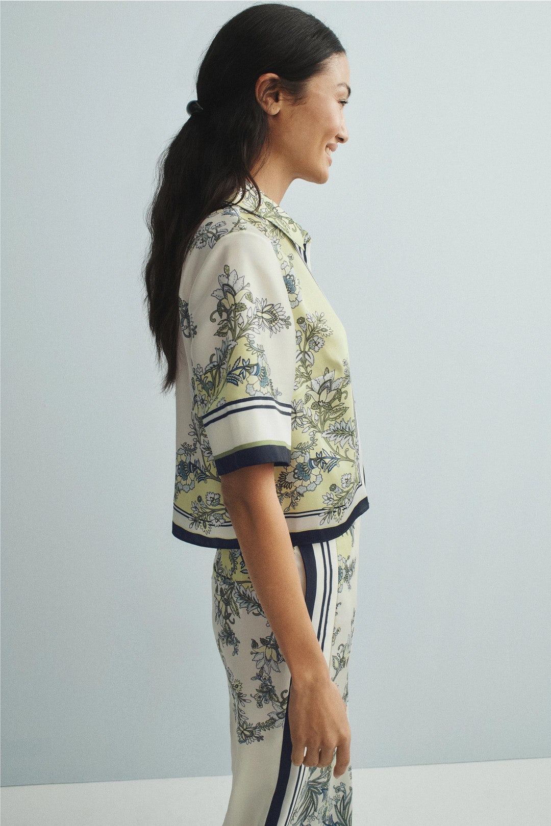 Clean Spruce Button Front Top by Veronica Beard 1