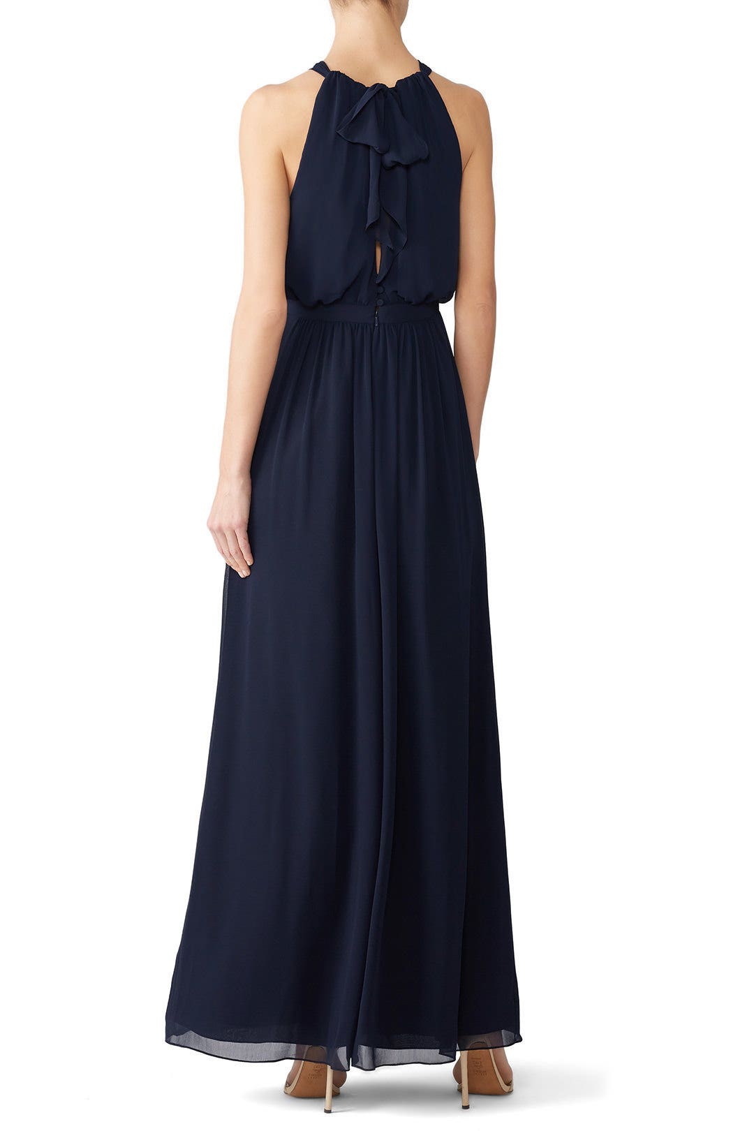 Navy Fleurette Gown by WATTERS 1
