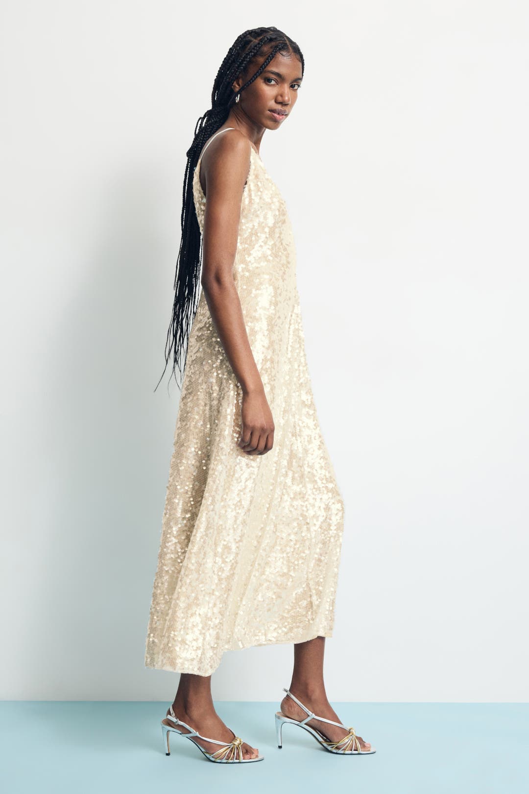 Ivory Sequin Dress by Philosophy di Lorenzo Serafini | Rent