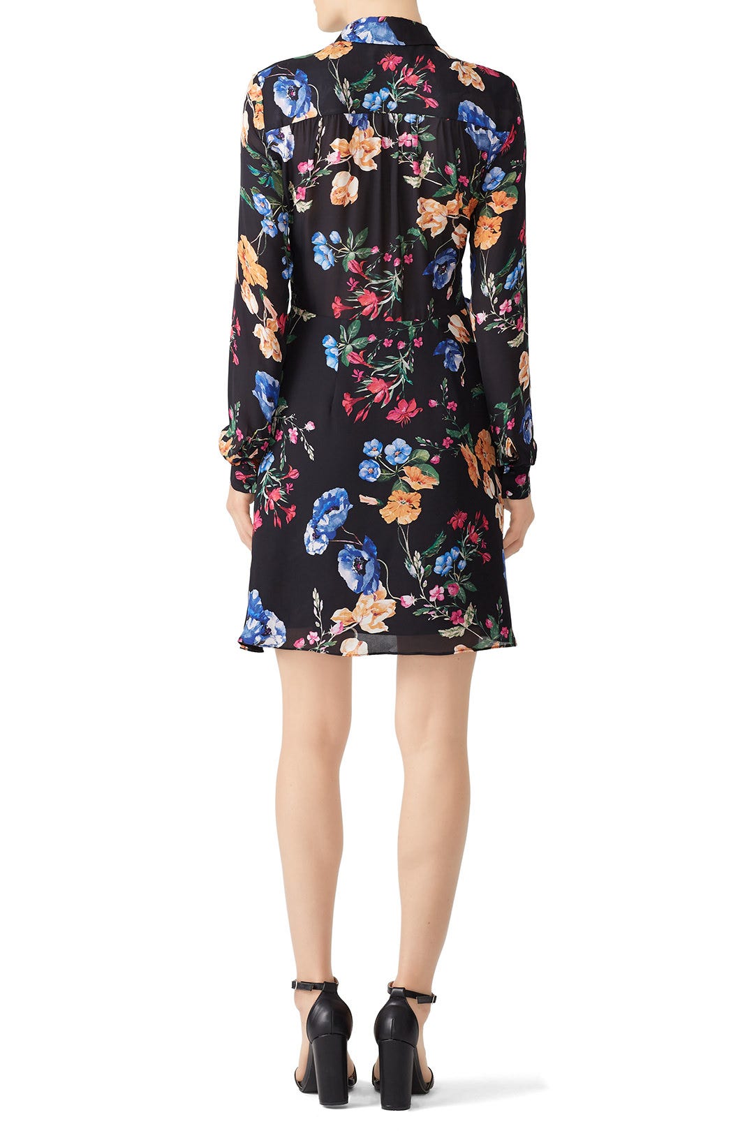 black sheer floral dress Vintage 90s Black Sheer Floral Velvet Midi Sleeveless Dress – Size M –  Wanda Core main image 0