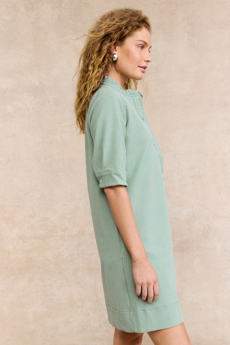 Elbow-Sleeve Frill Dress by Ann Mashburn - Photo 1