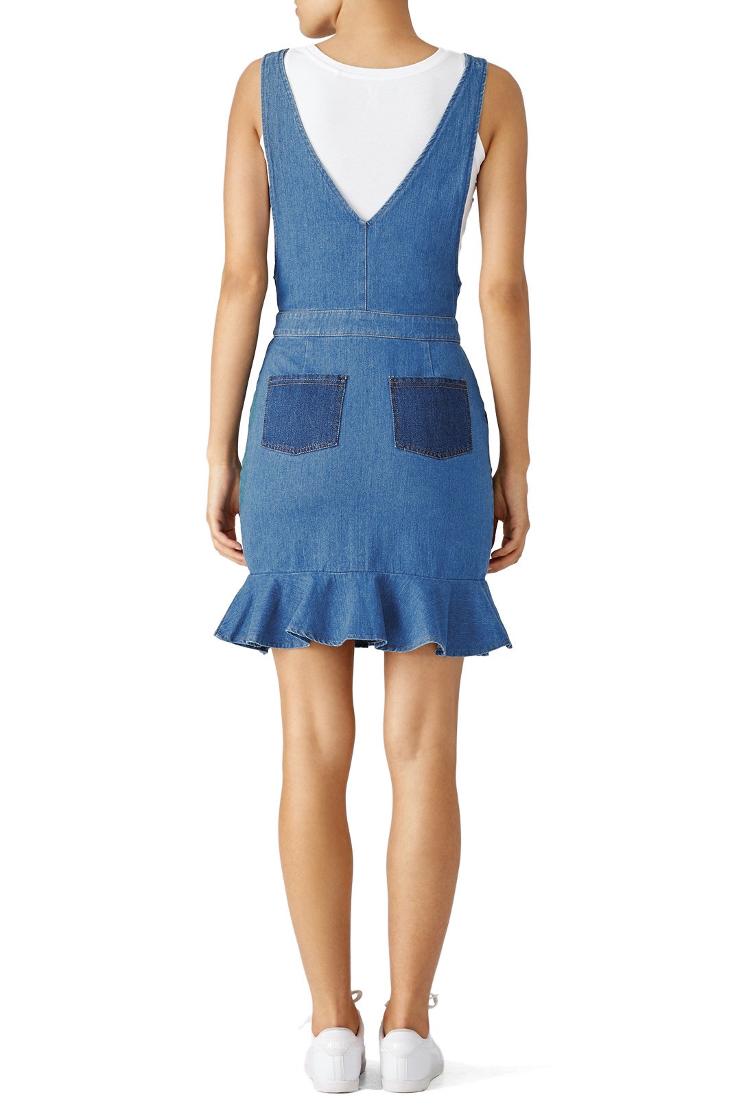 Denim Overall Dress by English Factory 1