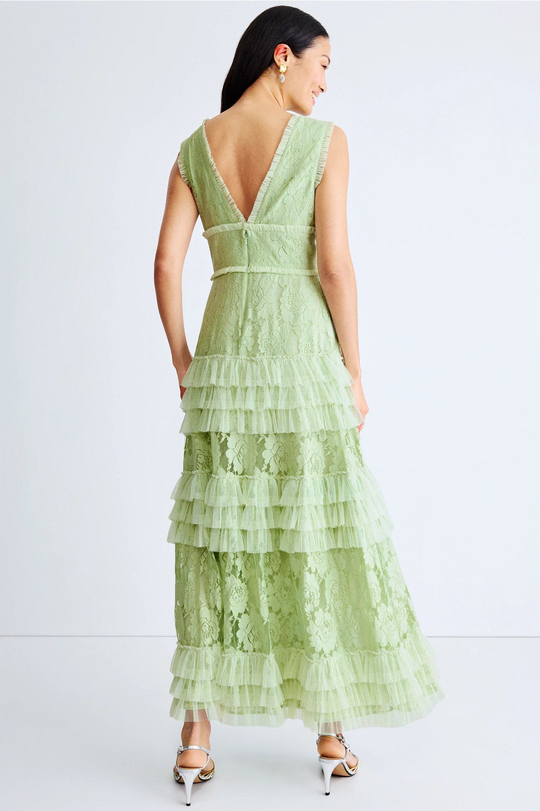 Tiered Ruffle Gown by Ieena for Mac Duggal 2