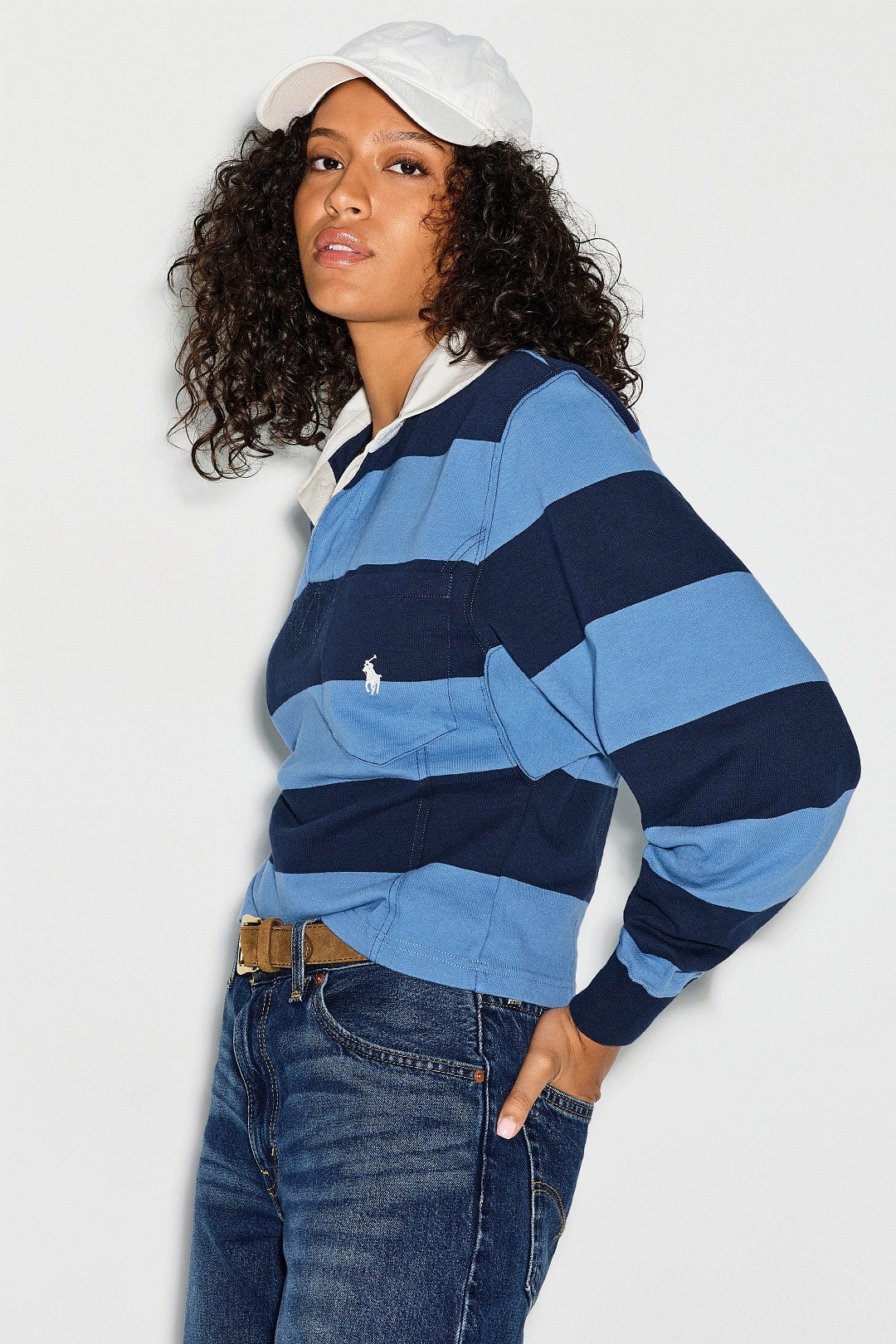 Vintage Jersey Knit Rugby Pullover