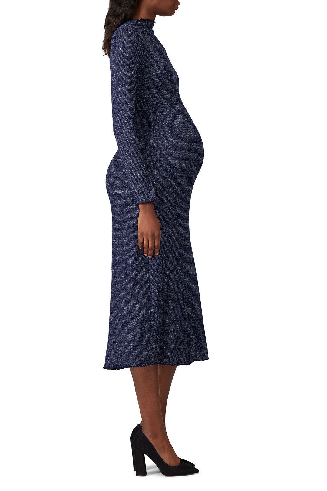 Metallic Rib Mara Maternity Dress by Rachel Pally 1