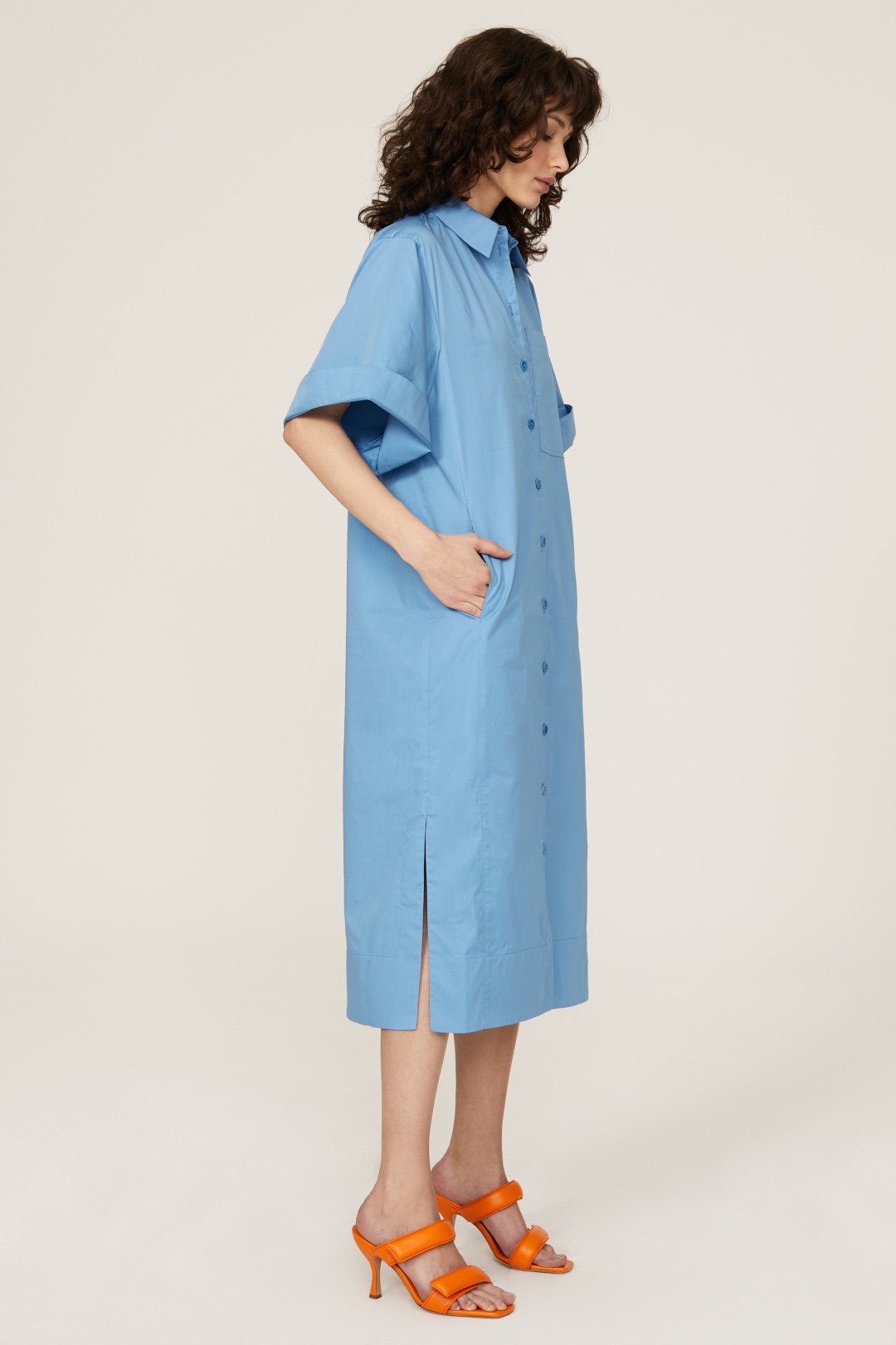 Rolled Sleeve Shirtdress by Tibi 2