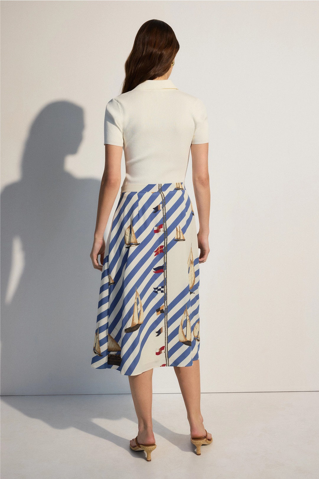 Sailboat Print Midi Skirt by Lauren Ralph Lauren 2