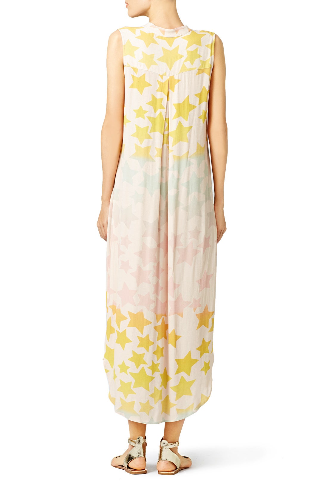 Pink Star Blast Shirtdress by Mara Hoffman 2