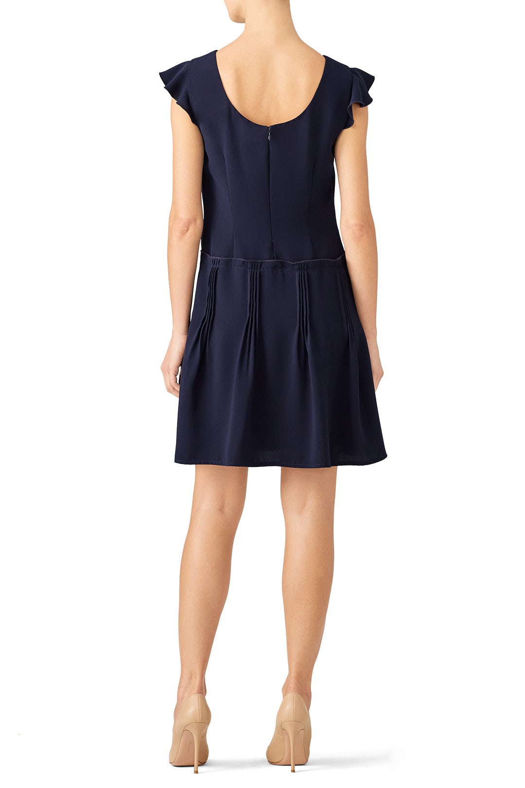 Navy Pintuck Dress by Slate & Willow 1