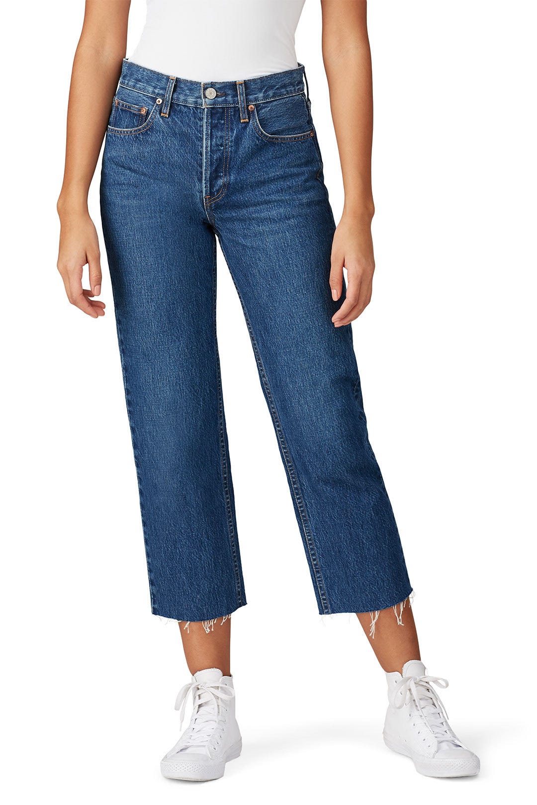 Vivienne Crop Straight Jeans by TRAVE Denim 1