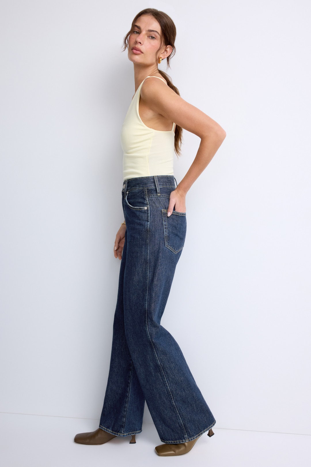 Frida High Rise Wide Leg Jeans by AMO 1