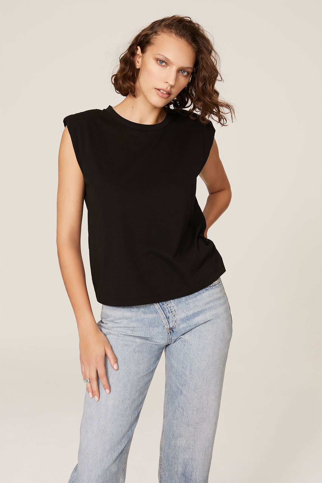 Shoulder Pad Tee by 7 For All Mankind 1