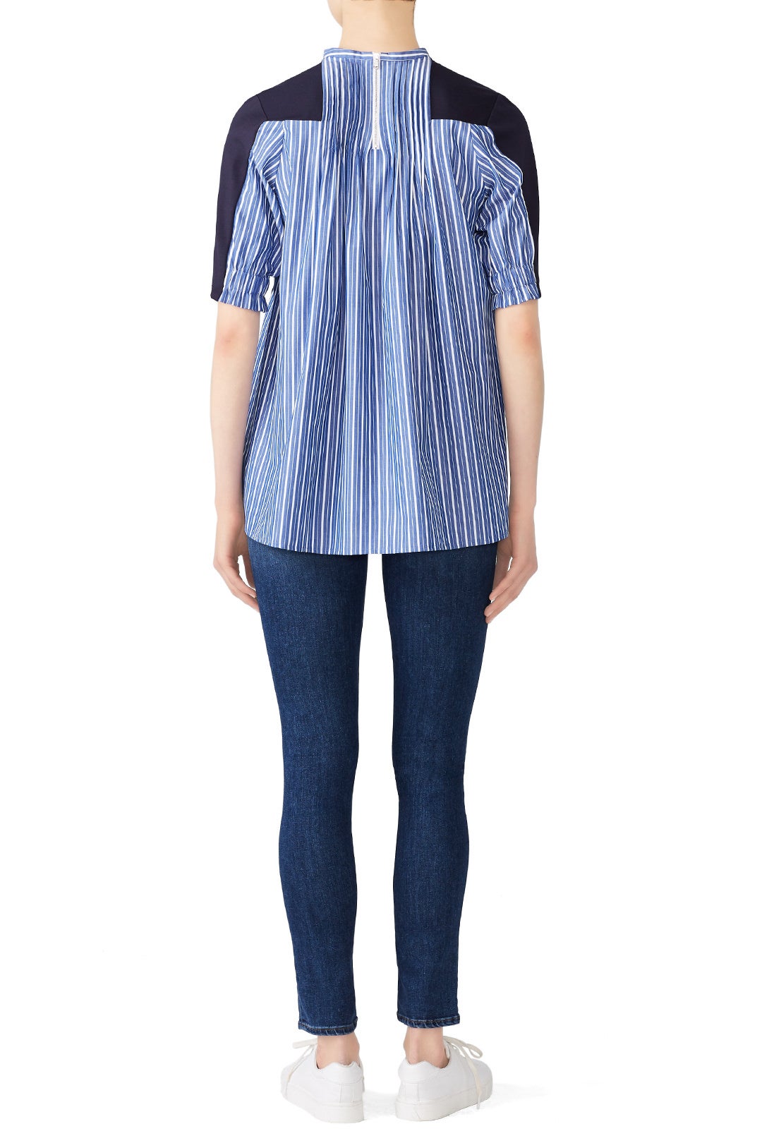 Navy Stripe Maternity Top by Slate & Willow 2