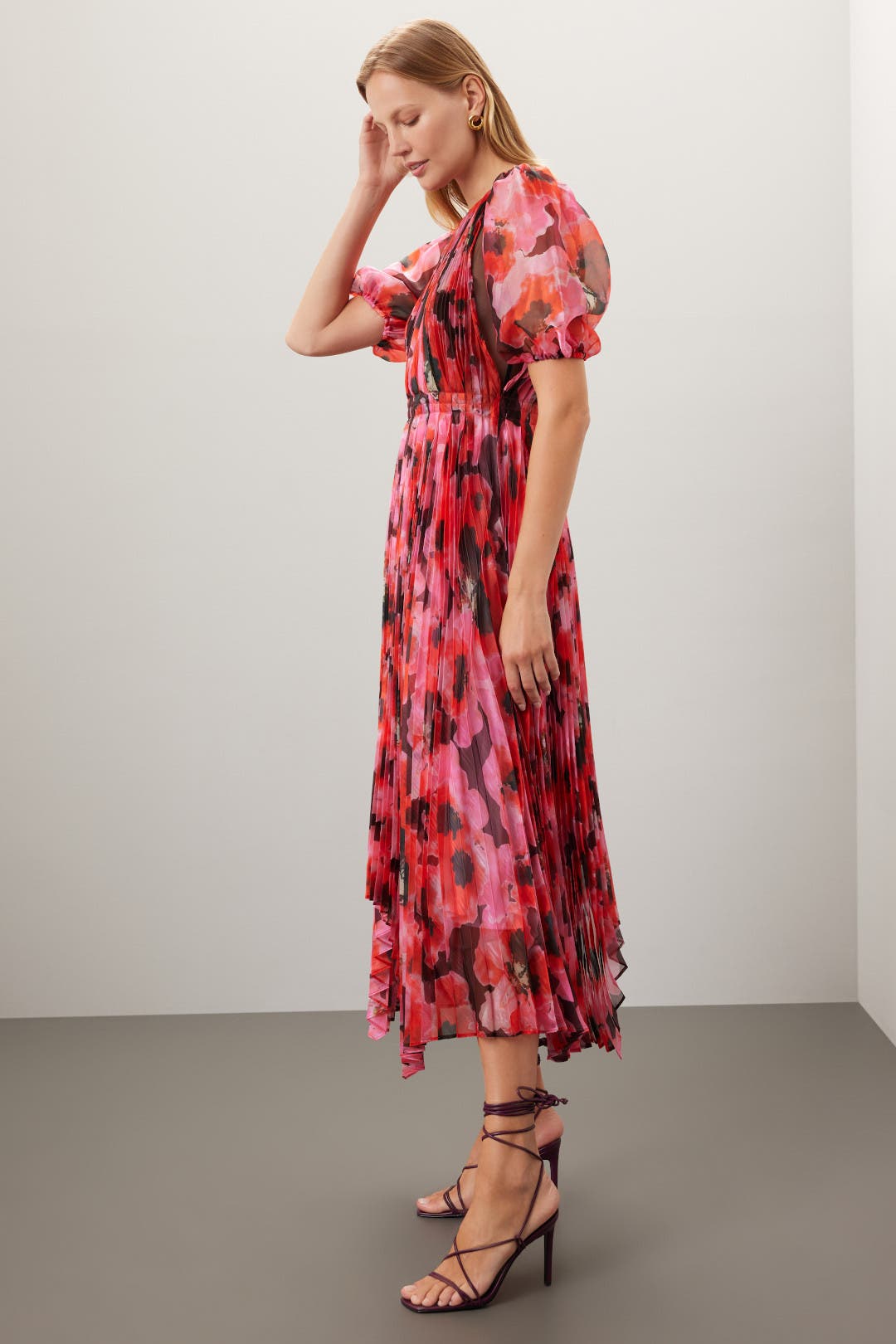 ワンピース Floral print pleats dress 0400020460714?wid=600&hei=800&