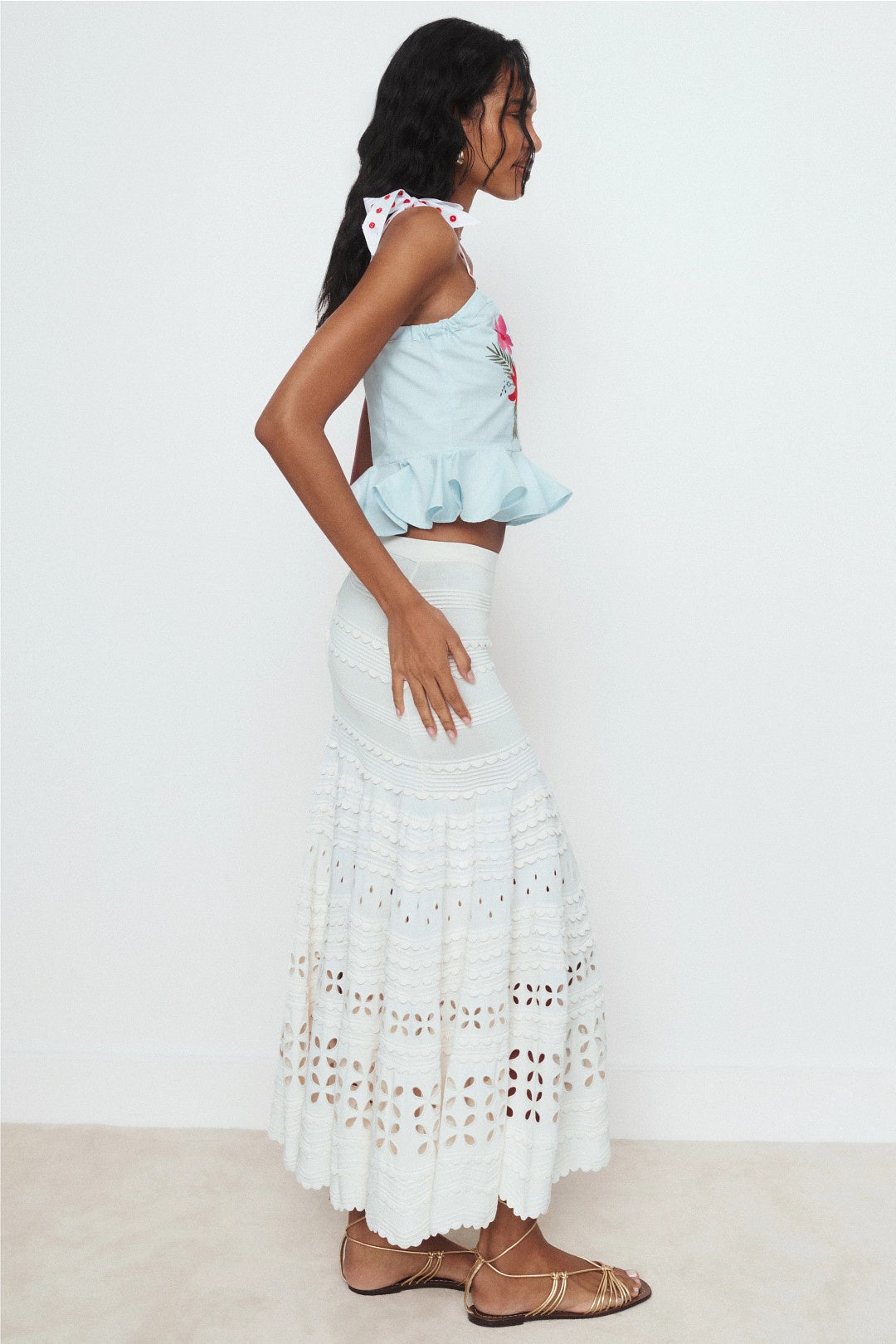 Talca Floral Embroidered Top by Fanm Mon 1