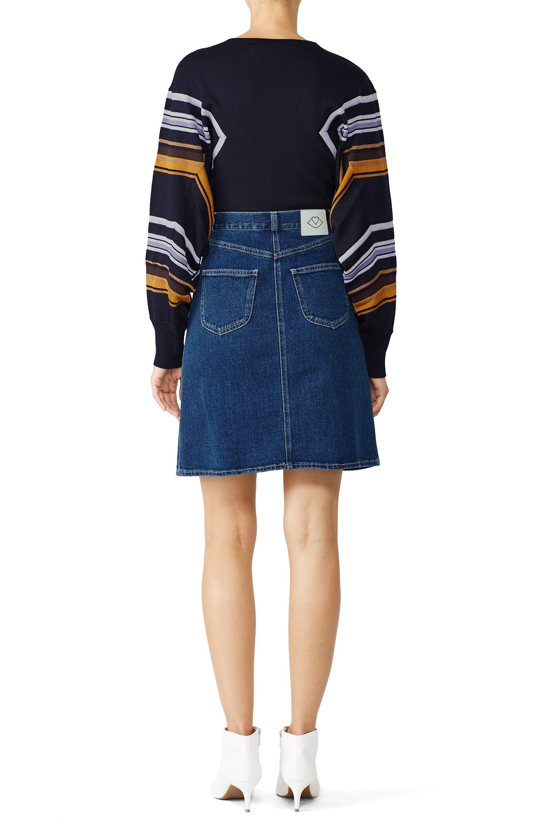 Braided Denim Skirt by See by Chloé 1