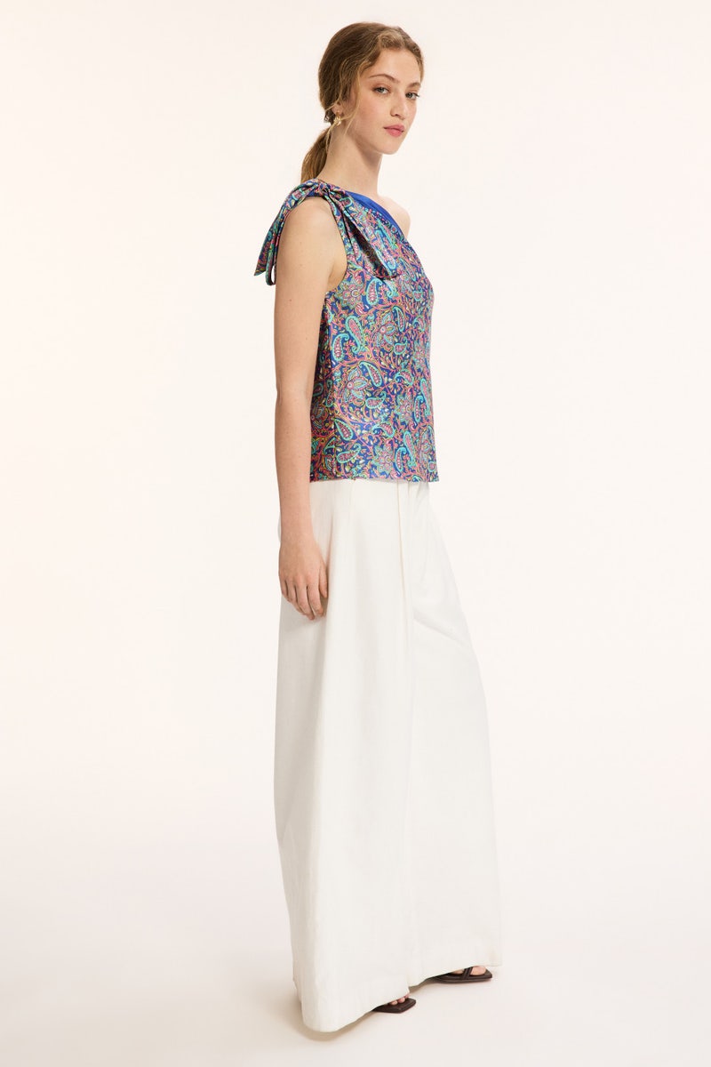Paisley Asymmetric Top by Lauren Ralph Lauren - Photo 1