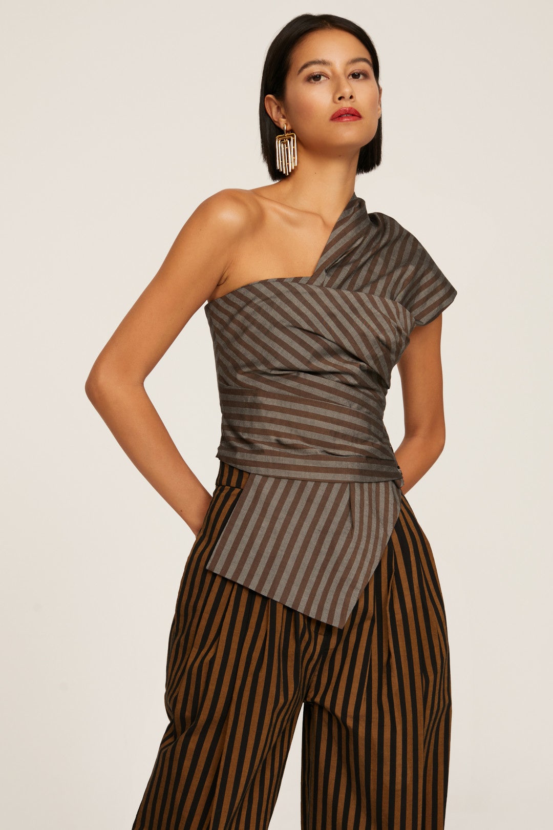 One Shoulder Wrap Top by Tory Burch 1