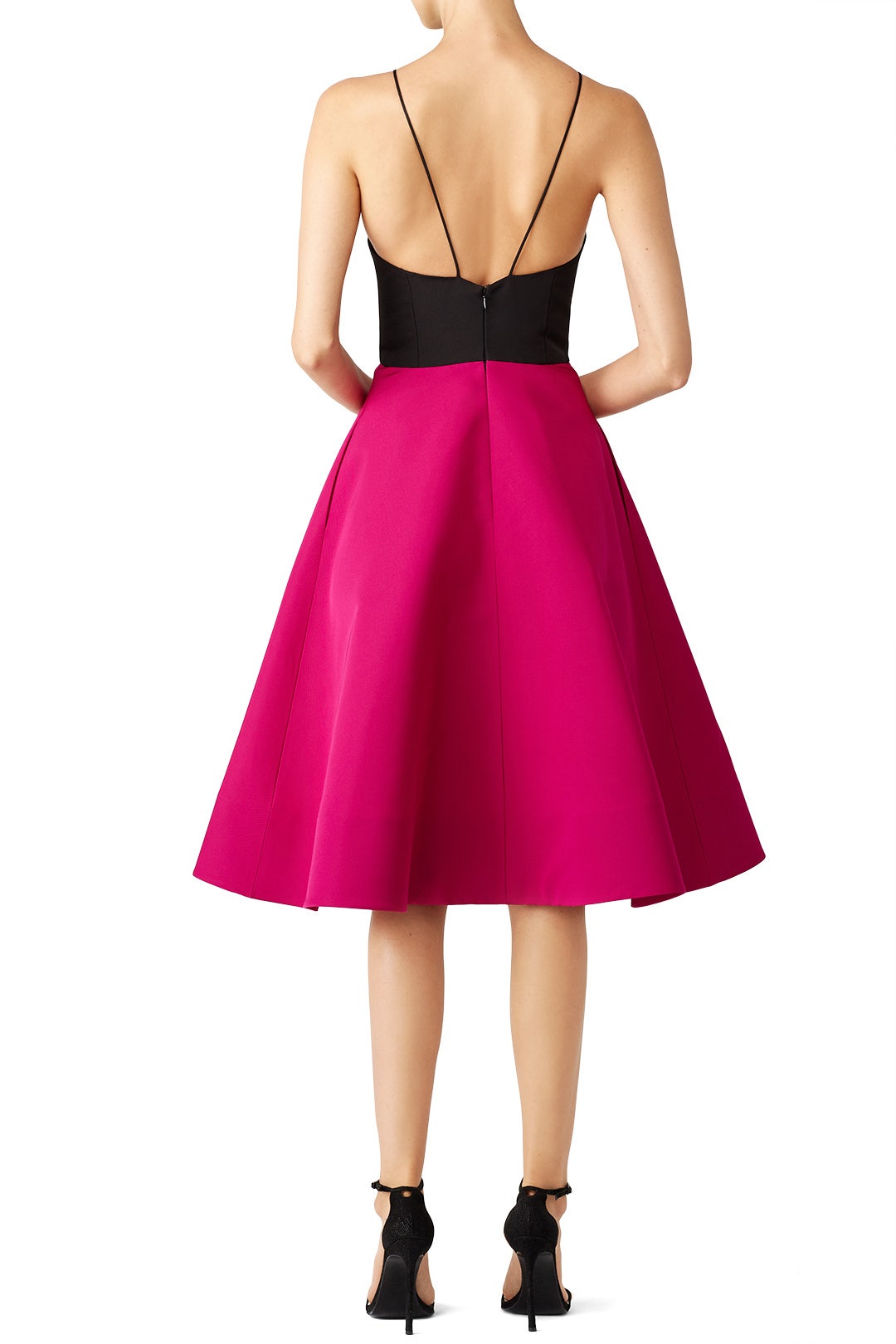 Fuchsia Colorblock Dress by Christian Siriano 1